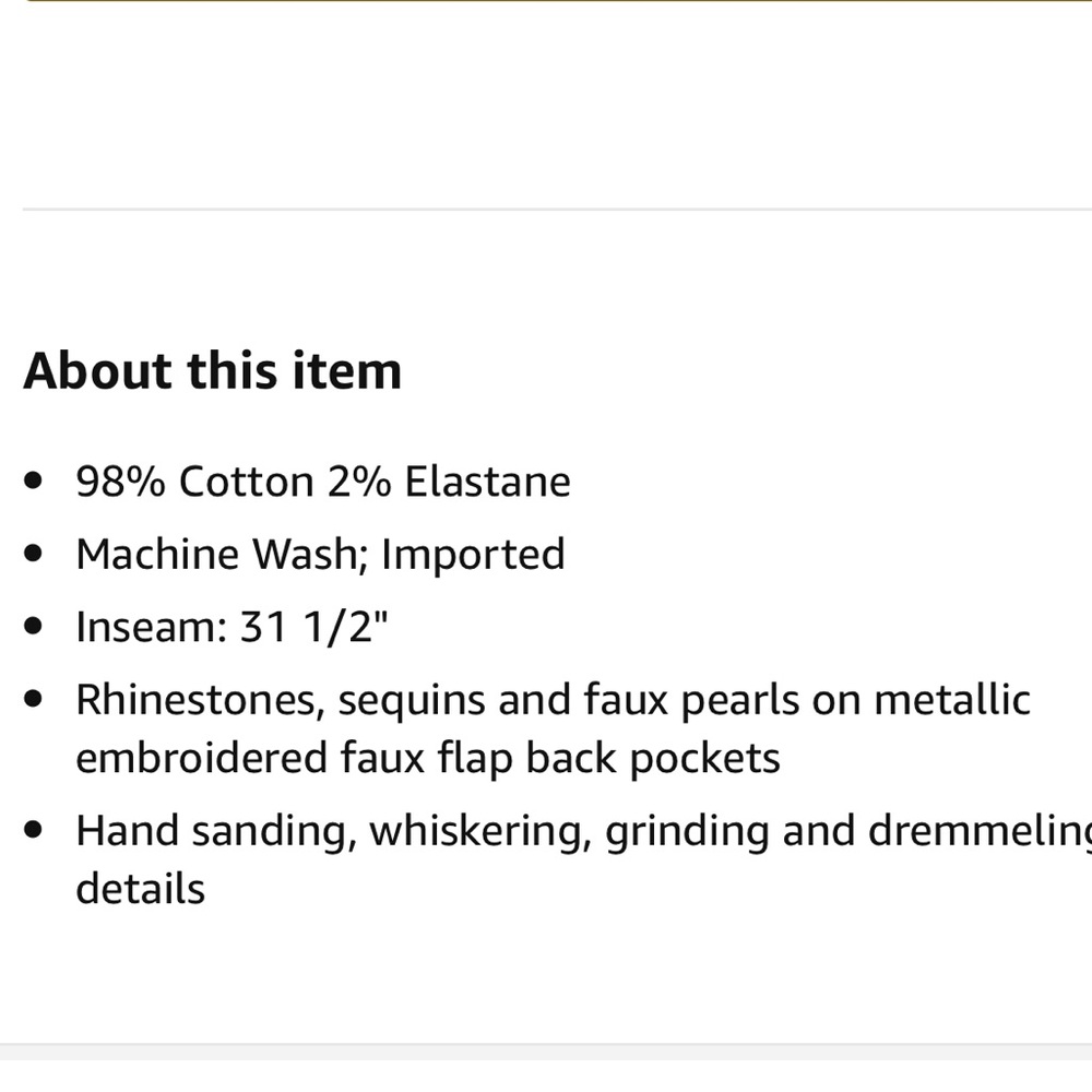 Miss Me Angel Wings Embellished Easy Straight - Picture 5 of 5